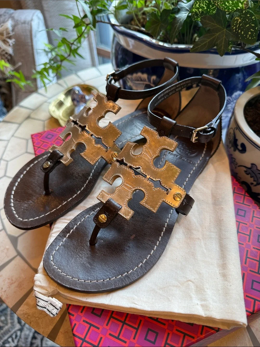 🌴🥥⭐️ Tory Burch Phoebe Flat Sandal